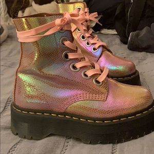 Docs with metallic pink